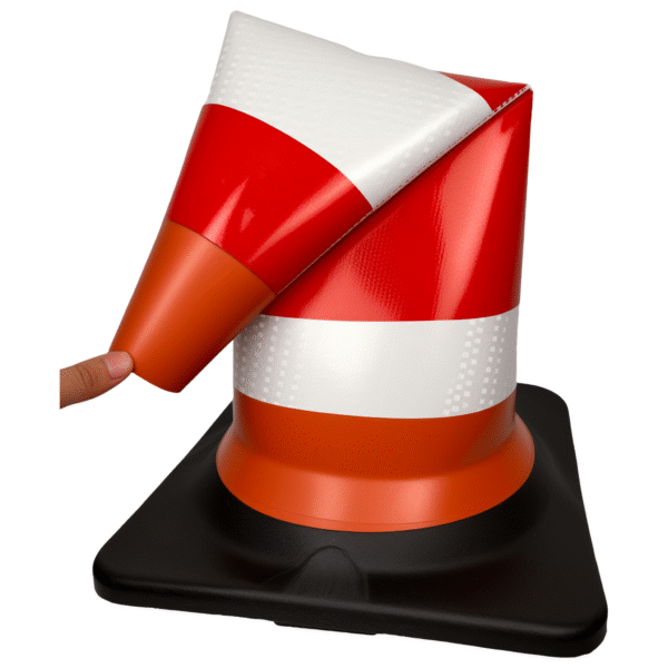 Traffic Cone 70 cm PVC Tebal – Anti Retak, Tahan Panas, dan Tahan Lama